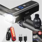 PDZZZD Éclairage Vélo, Phare de Vélo Puissant - 3000 Lumens - Étanche IPX5 - avec Feu Arrière, Avertisseur Sonore, Détecteur Crépuscule