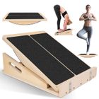 Victoam Planche Inclinée 2 En 1 Réglable – Étirement Mollet, Équilibre, Physio Et Rééducation