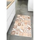 Tapis de cuisine - NAZAR RUGS - Azulejos - 50x100 cm - Orange - Carreaux de ciment