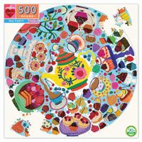 Puzzle carton 500 pièces TEA PARTY - EEBOO - Mixte Enfants - Multicolore
