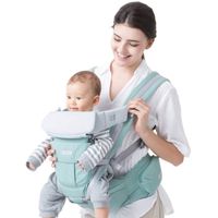 Porte-bébé 3 en 1 avec siège de hanche - Marque - Modèle - Vert - A partir de 3 mois - Ergonomique et respirant