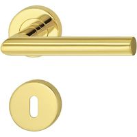 JUVA Garniture de porte design garniture de poignée en acier inoxydable sur rosace ronde pour portes de chambre -LDH 2171
