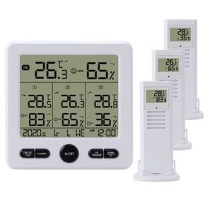 Station Météo Sans Fil avec Ecran Tactile Digitale Thermomètre Hygromètre Intérieur  Extérieur - Stations météo (10724922)