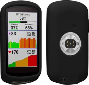 ÉTUI GPS Housse GPS vélo Compatible avec Edge 1040/1040 Solar - Protection boitier navigateur - Étui en Silicone Noir.[Y1825]