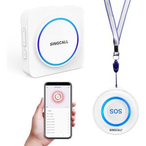 ALARME AUTONOME Tuya WiFi Smart Alarme Maison SOS sans Fil, Système D'alarme Personnel pour Les Patients Âgés-Les Personnes Âgées-Les.[G756]