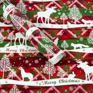 Feuille de Noël de police papier cadeau 3 x Rouleaux de 2 m x 69 cm Noël Cadeaux Gifts Feuille de Noël de police papier cadeau 3 x Rouleaux de 2 m x 69 cm Noël Cadeaux Gifts
