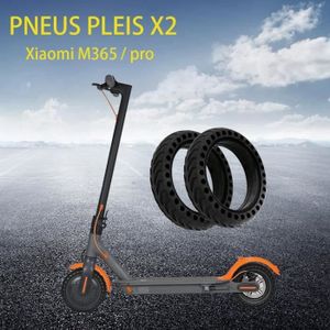PNEUS AUTO 2X Pneus Pleins Alvéolés Xiaomi M365-Pro-Anti-déra