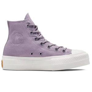 BASKET Baskets plateforme en toile Chuck Taylor All Star Lift pour femme - Converse - Violet