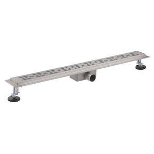 doporro Caniveau de Douche Italienne Extra Plate Chromé en Inox 50 cm