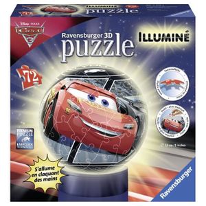 PUZZLE CARS Puzzle 3D Illuminé 72 pcs - Disney