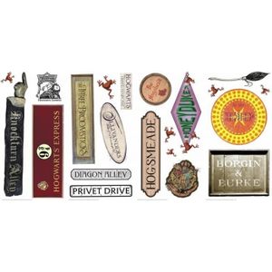 Sticker geant repositionnable Blasons Griffondor et Poudlard Harry Potter  45,7CM X 101,6CM