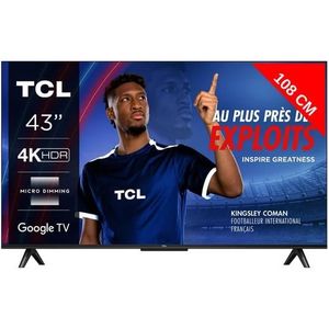 Téléviseur LED TCL TV LED 4K 108 cm 43V6B