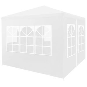 TONNELLE - BARNUM Tente de réception 3 x 3 m Blanc - Vie en extérieur - Structures extérieures - Auvents et abris | Blanc | Blanc