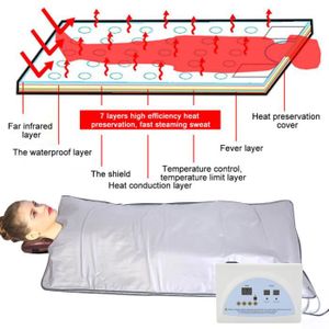 Corps Automatique /à Temp/érature Constante Amincissant La Couverture De Sauna Couverture Chauffante De Sauna Infrarouge 2# Couverture De Sauna Avec Interrupteur De Protection De S/écurit/é
