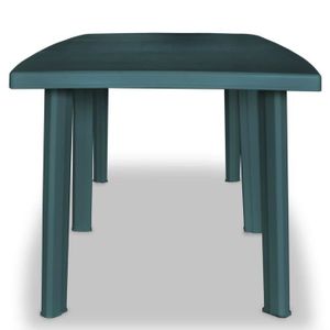 TABLE DE JARDIN  Table de jardin Vert 210 x 96 x 72 cm Plastique 
