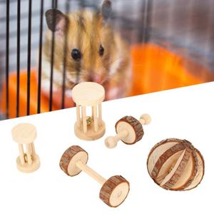 JOUET ZERODIS Jouet en bois de hamster, jouet en bois naturel de divertissement pour petit animal de compagnie, pour hamster 117262