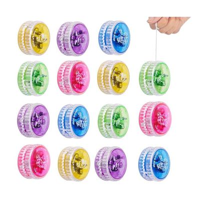 Lot de 15 jouets Yoyo LED pour enfants, garçons et filles, parfait pour les cadeaux d'invités Lot de 15 jouets Yoyo LED pour enfants, garçons et filles, parfait pour les cadeaux d'invités
