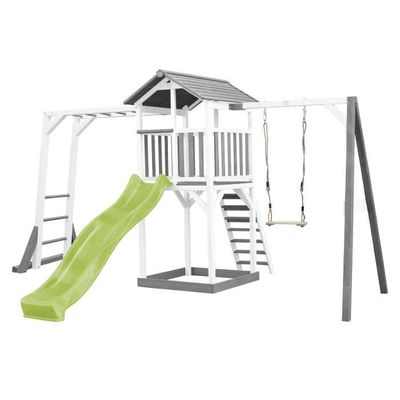 Toboggan 8 En 1 Pour Enfants Avec Structure D'escalade, Panier De Basket, Tunnel, Balançoire Et Jeux Sensoriels – Intérieur/extérieur, Dès 1 An, Sans BPA