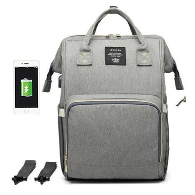 Sac à Dos à Langer 24L - Sac Maternité Isotherme - Compatible Poussette