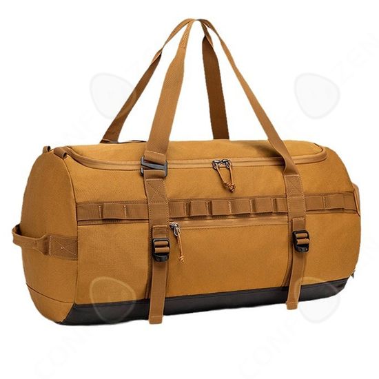 Sac De Voyage Pliable RANJJ En Cuir Marron - Occasion Très Bon État - Transport Pratique