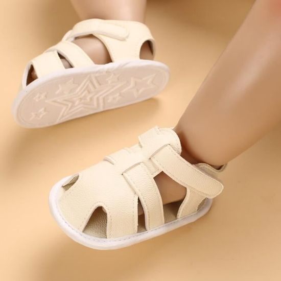 Couleur Blanc cass C 331 taille 13 18 mois Sandales d t pour