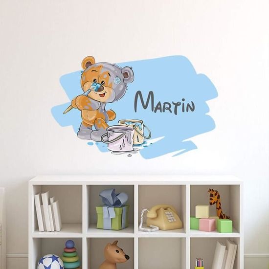 Autocollant Mural Personnalisé - Prénom Style Graffiti 3D - Déco Chambre Enfant - Neuf