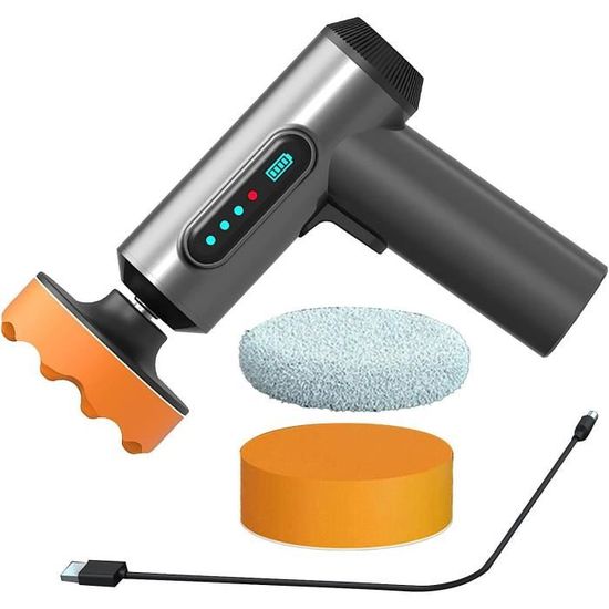 Polisseuse Voiture Sans Fil – Batterie Lithium, Réparation Rayures, Polissage Portable Et Puissant !