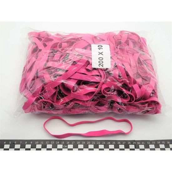 Progom - Gummibänder - 200(127)mm X 10 Mm - Grün -1kg Beutel