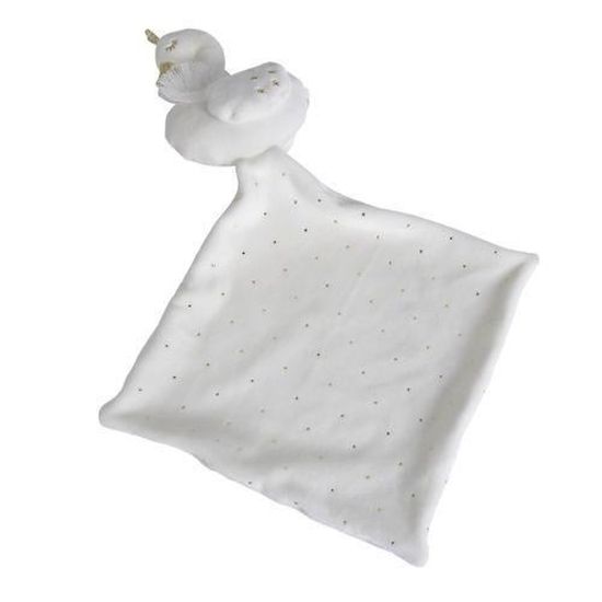 Doudou Z autres marques Doudou Spandex Cygne Blanc mouchoir