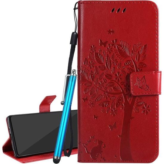 Housse Portefeuille Magnétique Pour Huawei P20 Lite / Nova 3e | Étui Cuir Avec Fentes Cartes | Support Réglable