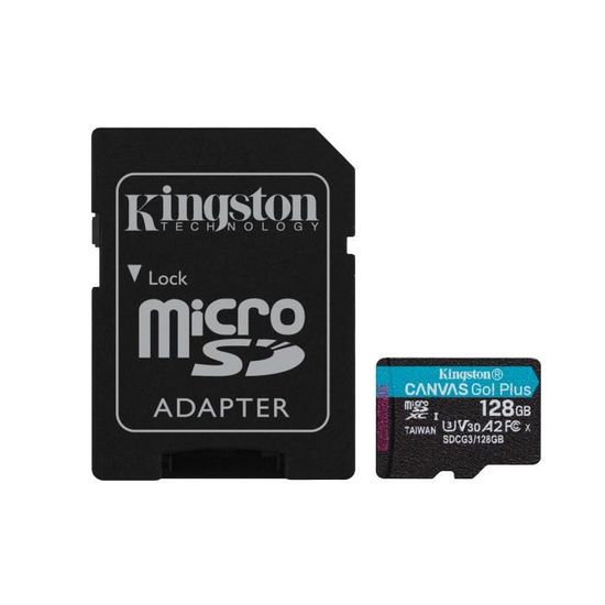 Kingston Technology Canvas Go! Plus mémoire flash 128 Go MicroSD Classe 10 UHS-I
