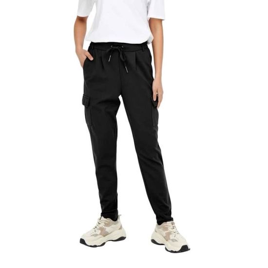 Pantalon Talbot Noir Pour Femme - Taille S - Coton - Style Maxi Décontracté