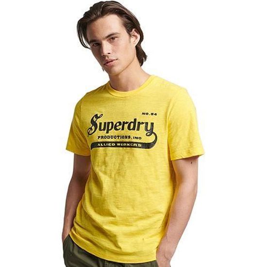 T shirt uomo superdry. m1011329a kzw vintage tee 7ak marine