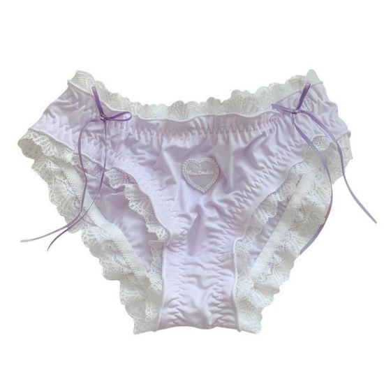 FEMME FILLE LOLITA sous-Vêtement Culotte Dentelle Slip Ruffles Japonais Noeud EUR 17,39 - FR