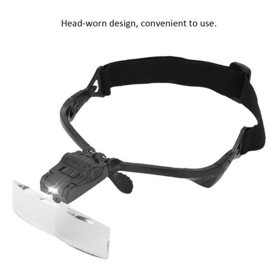 Loupe Serre-tête Modelcraft Slimline Avec 4 Lentilles Interchangeables (1.6x à 3.5x) - Pour Modélisme, électronique, Bricolage