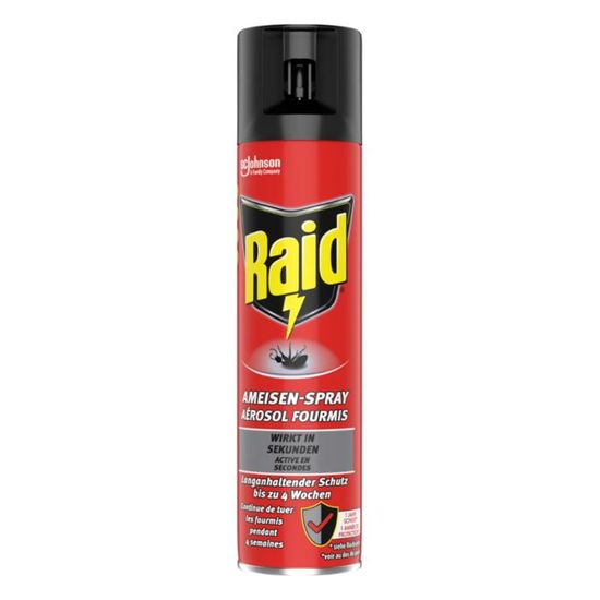 Poudre Anti-Cafards Et Fourmis Raid Max - Protection 12 Semaines - Élimine Insectes Rampants