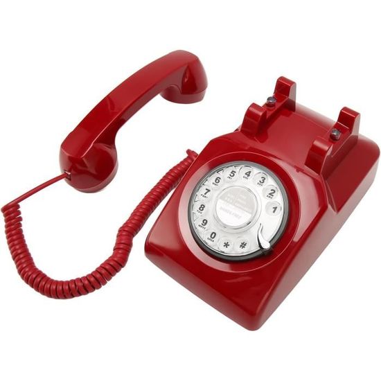 Téléphone Ancien à Clavier, Vintage, Fonctionnel, Objet De Collection