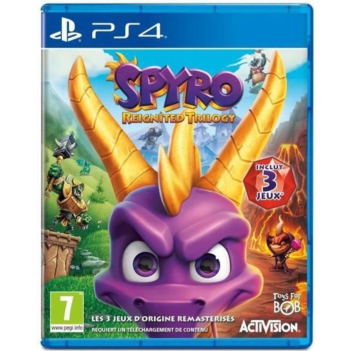Spyro Reignited Trilogy Ps4 Inclut 3 Jeux - vue 3
