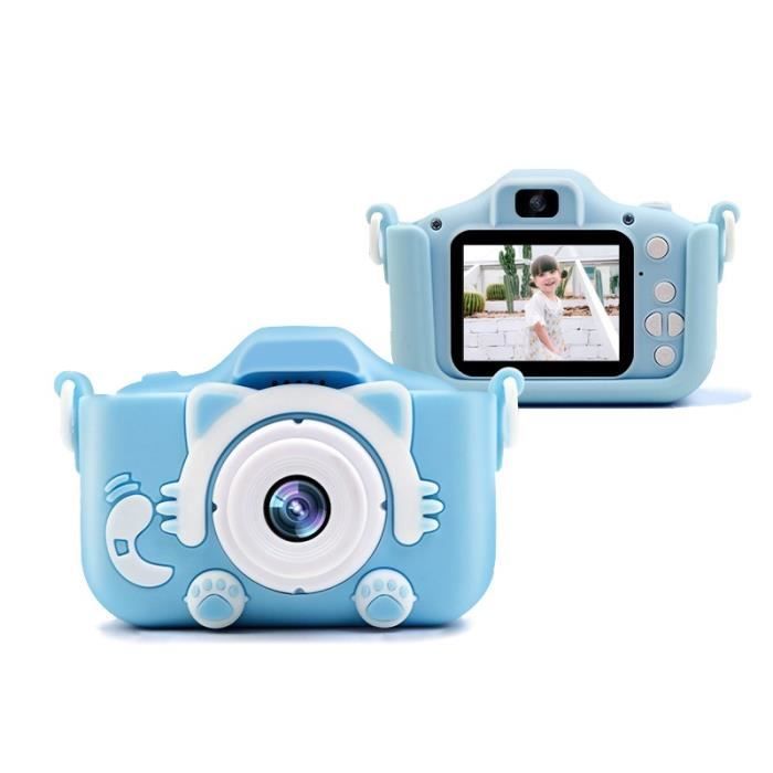 Appareil Photo Enfant Enfants Appareil Photo Numérique 1080P Jeu Vidéo Photo Appareil Pour Enfants Avec Batterie 400Mah - Bleu