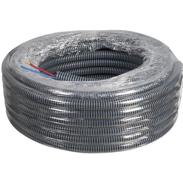 Electricité - Gaine ICTA préfilée 3G2,5 mm² Ø 20 mm 25 m