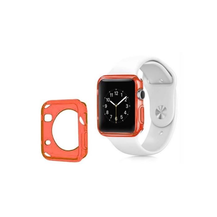 Coque silicone Rouge Apple Watch 42mm