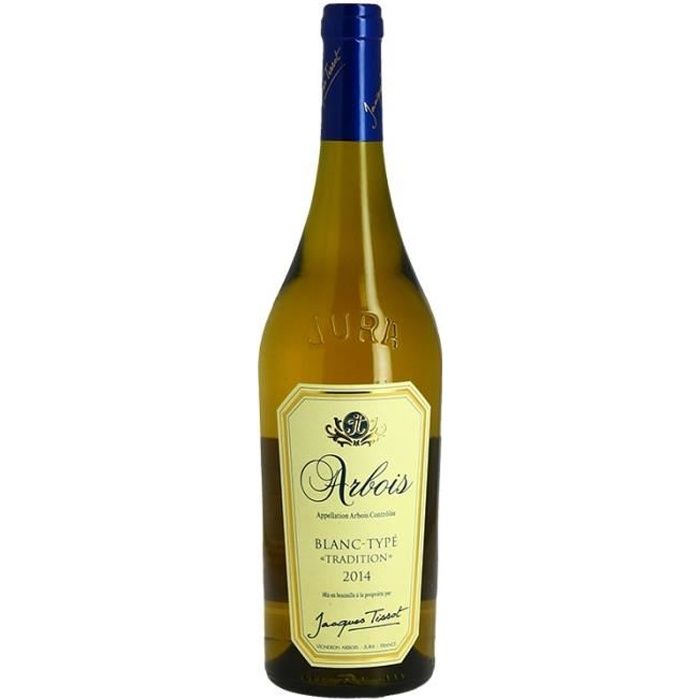 JACQUES TISSOT Arbois Blanc Typé Tradition Vin Blanc du Jura