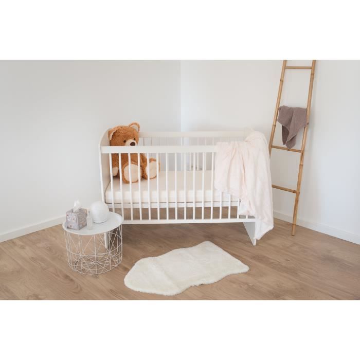 Matelas Bébé 60x120 cm - haute densité - déhoussable