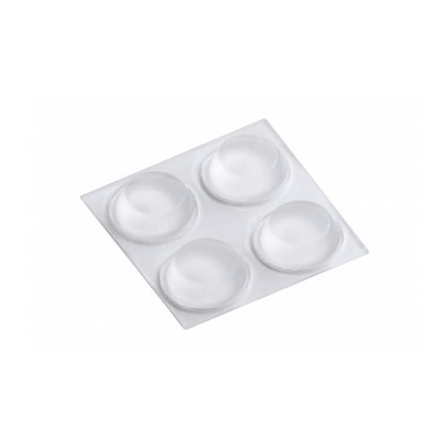 Meister Werkzeuge Patins anti-glisse 12mm 28pcs, Transparent, Plastique, Rond, 1,2 cm, 28 pièce(s)