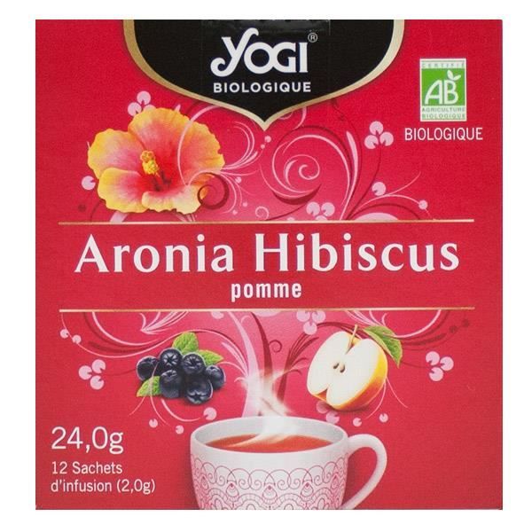 Yogi Biologique Infusions Aronia Hibiscus 12 sachets