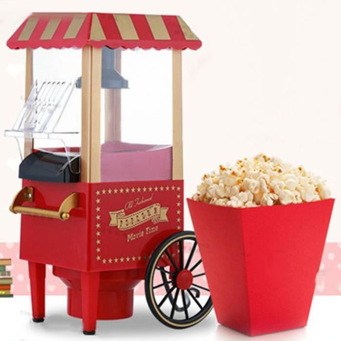 Petite machine à pop-corn de chariot Machine à pop-corn de famille de cadeau créatif _sco31