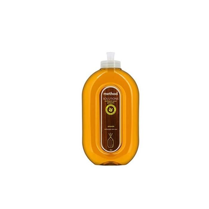 Method Nettoyant Sols Spécial Parquets Amande d'Origine Naturelle Eco-Responsible Parfait pour Entretenir/Préserver la Brillance de