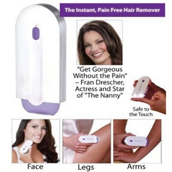 Ss-33-Rechargeable Épilateur Femmes Dame Rasoir Pratique En Acier Inoxydable Mini + LED Lumières