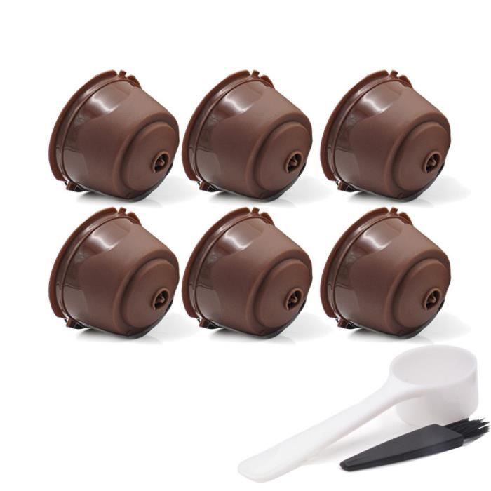 Petit déjeuner - Café,Cafetière Capsule de café réutilisable Pour tous les modèles Nescafe Dolce Gusto, filtres - Type 6 brown