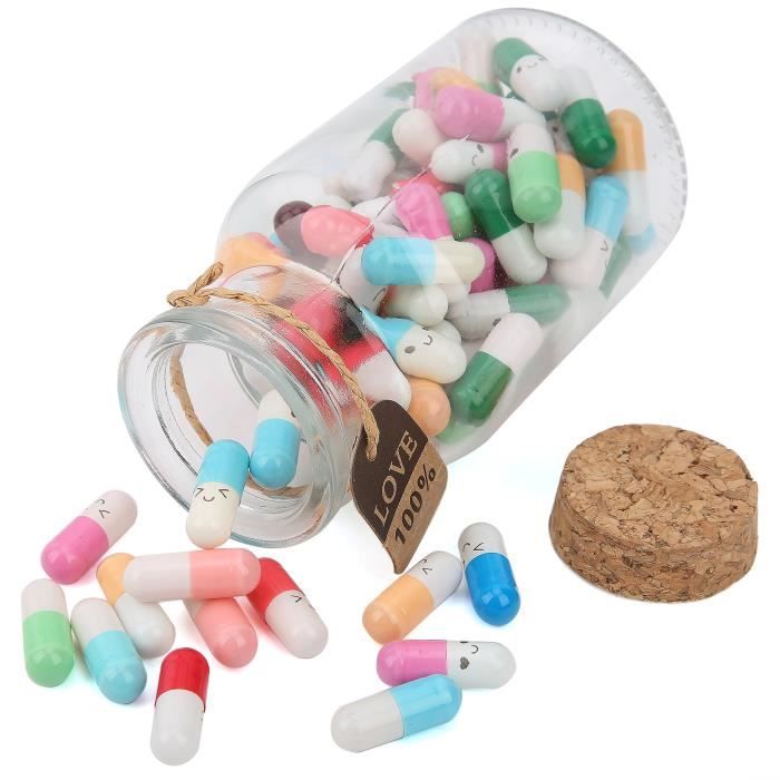 Papier à lettre de capsule, message de capsule exquis de couleur mélangée, pour envoyer des cadeaux de message enfants filles